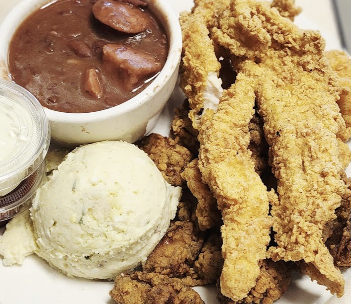 Mother's Restaurant signature dishes Gulf Shrimp Po' BoySeafood GumboJerry’s Creole Jambalaya